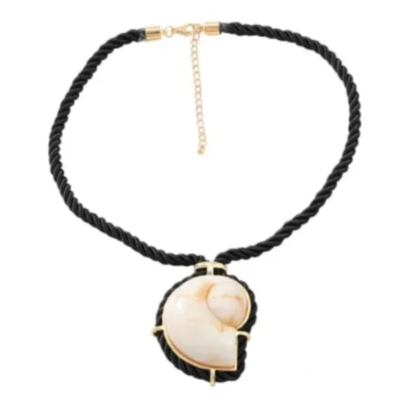ZARA Coastal Shell Pendant Necklace - Main Image